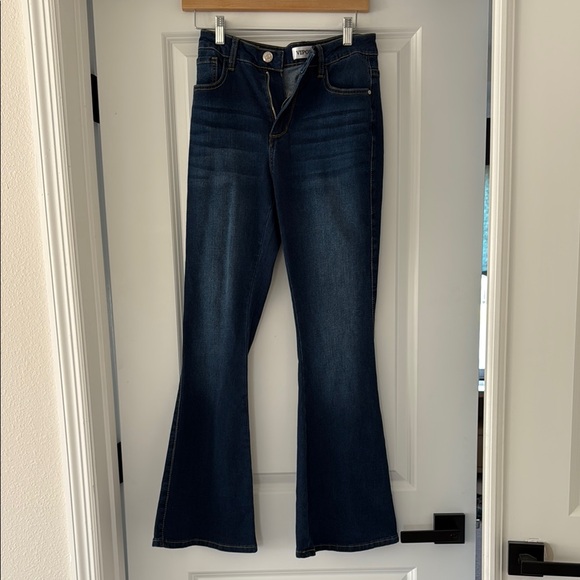 Women's Blue Flare Jeans - Picture 1 of 4